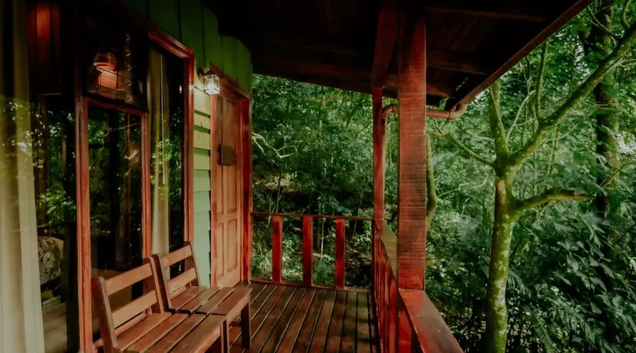 Rustic Cabin Balcony